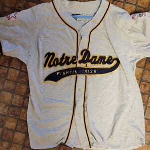 STARTER Notre Dame Fighting Irish Kids Jersey - Gray and Gold